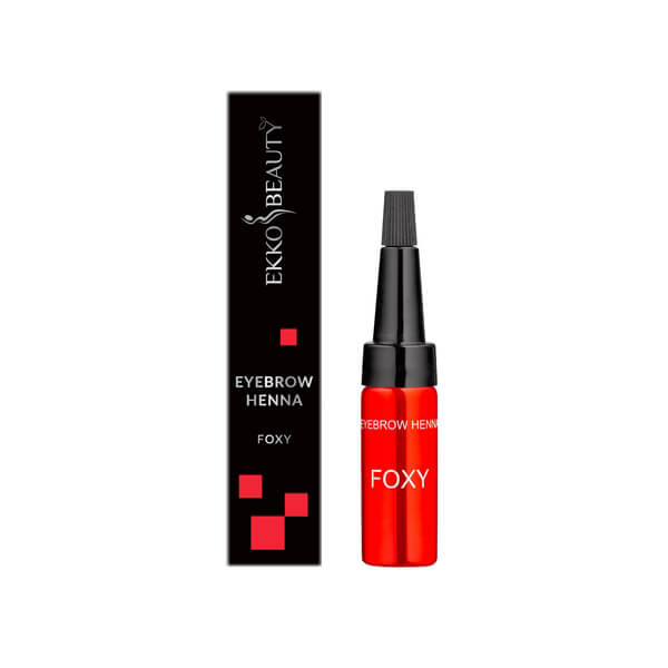 Ekko Beauty - Henna for eyebrows  (Foxy) - חינה לגבות צבע פוקסי
