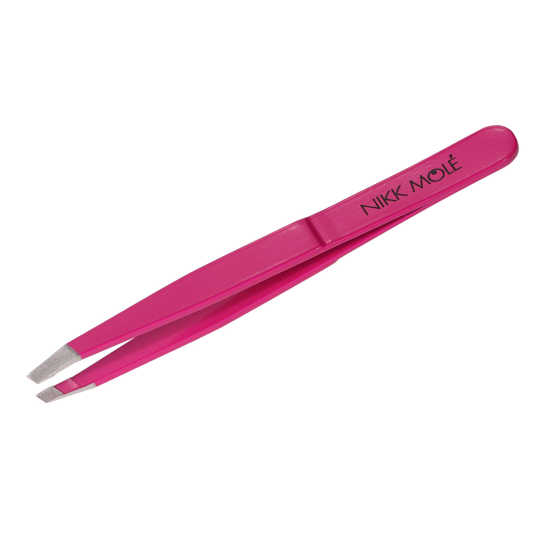 Nikk Mole - Classic eyebrow tweezers (purple-pink) - פינצטה קלאסית לגבות (ורוד סגול)