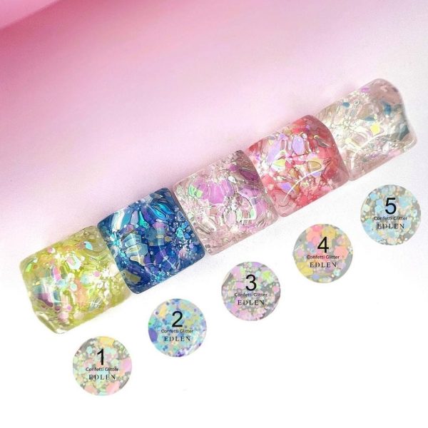 Гель для дизайну Confetti Glitter Edlen 5 ml. №03 - Image 2
