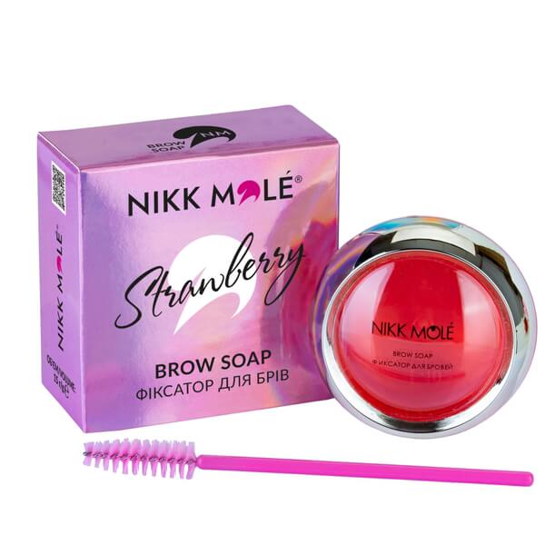 Nikk Mole - Fixator for eyebrows (Strawberry), 15g - מתקן גבות תות 15 גרם