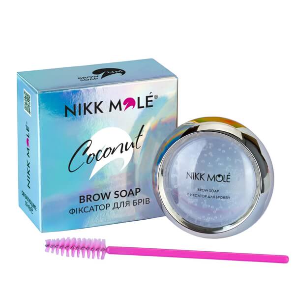 Nikk Mole - Fixator for eyebrows (Coconut), 15g - מתקן גבות קוקוס 15 גרם