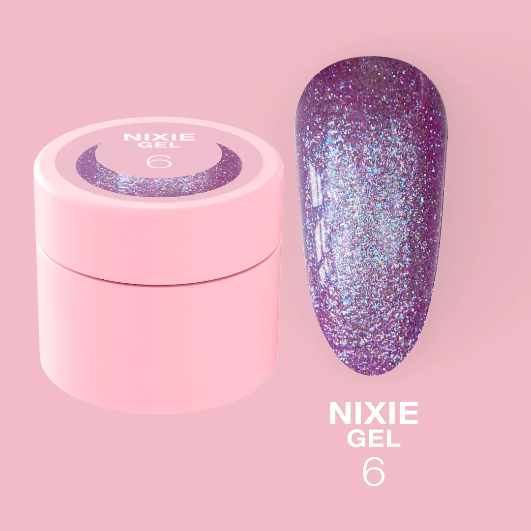 LUNA MOON - Гель блискітки LUNA Nixie Gel №06, 5 мл