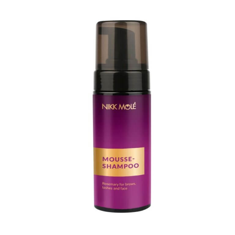 Nikk Mole - Mousse shampoo for eyebrows, eyelashes and face 150 ml - שמפו מוס לגבות, ריסים ופנים 150 מל
