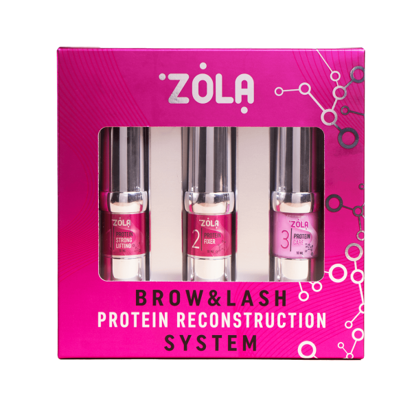 Zola - set Brow & Lash Protein Reconstruction System lamination kit - סט חדש ערכת למינציה של מערכת למינציה של ריסים וגבות שחזור חלבון