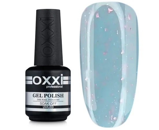 Камуфлююча база Lovely Base Oxxi Professional 6, м'ятний з рожевою поталлю та шимером, 15мл