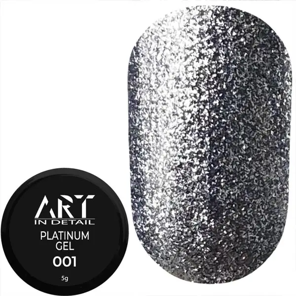 ART Platinum Gel №001 Cold Silver, 5 г