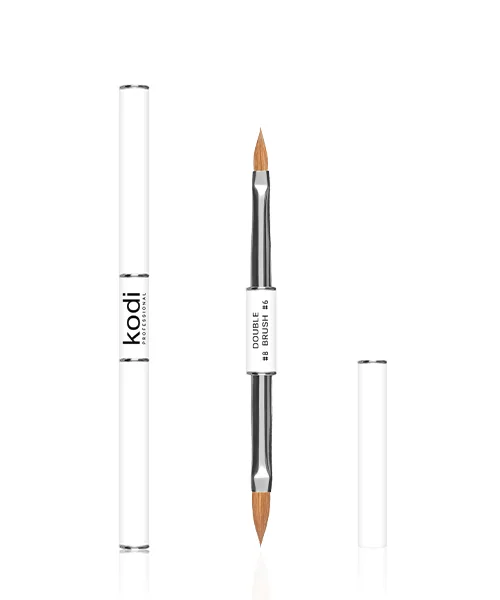 Kodi - Double brush for acrylic, No. 8-No. 6 - מברשת אקריל כפולה, מס' 8 - מס'. 6
