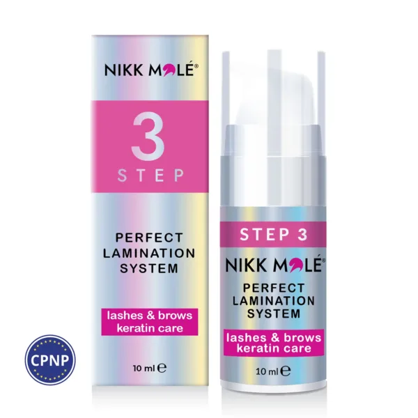 NIKK MOLE - Perfect lamination STEP #3 (Lashes & brows keratin care) - למינציה מושלמת קראטין שלב מס' 3 (טיפול בקראטין בריסים וגבות)