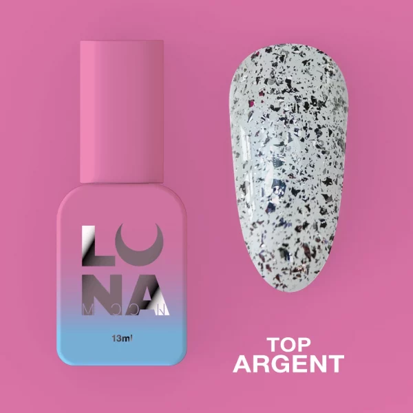 LUNA MOON - Топ для гель-лаку Top Argent 13ml
