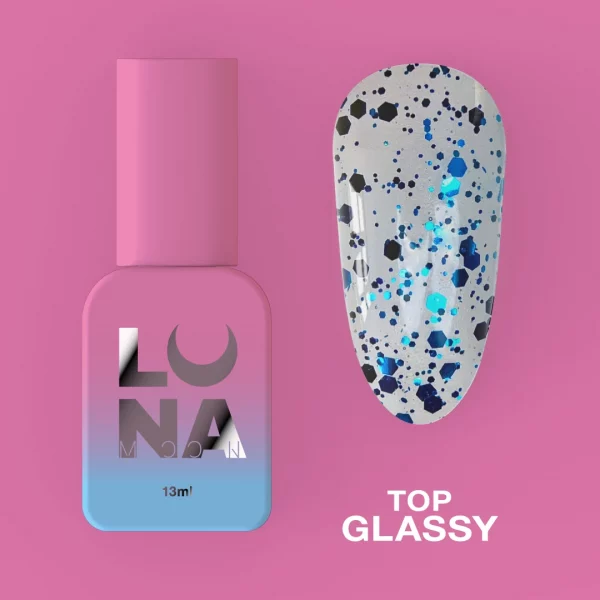 LUNA MOON - Топ для гель-лаку Top Glassy 13ml