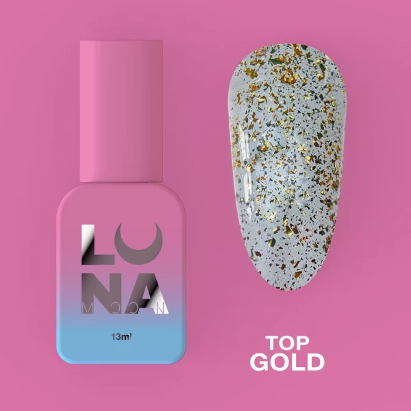 LUNA MOON - Топ для гель-лаку Top Gold 13ml