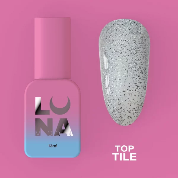 LUNA MOON - Матовий топ без липкого шару Top Tile 13ml