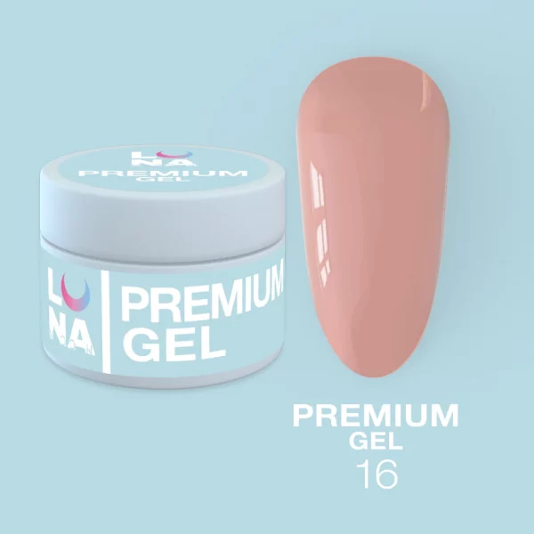 LUNA MOON - Гель для нарощування Premium Gel №16 30 мл