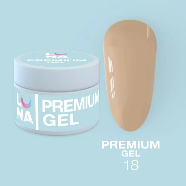LUNA MOON - Гель для нарощування Premium Gel №18 50 мл