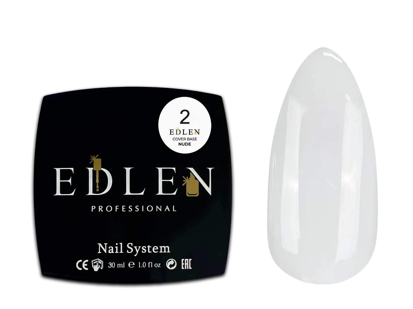 Камуфлююча база Cover base Nude Edlen 30 ml. №02