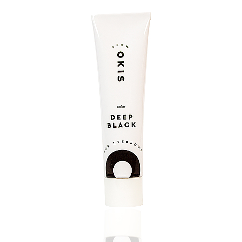 OKIS - Eyebrow cream-color DEEP BLACK with oxidizing agent with henna extract 15 ml - צבע לגבות קרם 15 מל צבע שחור עמוק + חמצן 3% 20 מל