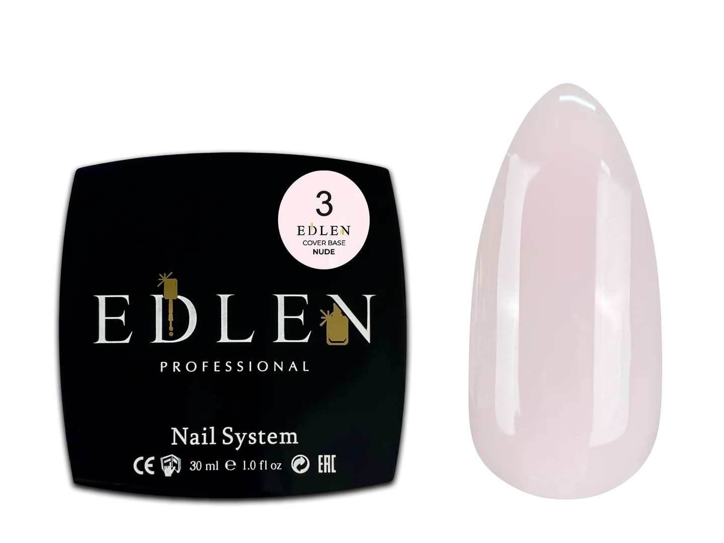 Камуфлююча база Cover base Nude Edlen 30 ml. №03
