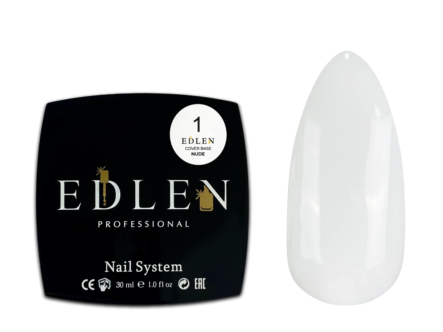 Камуфлююча база Cover base Nude Edlen 30 ml. №01