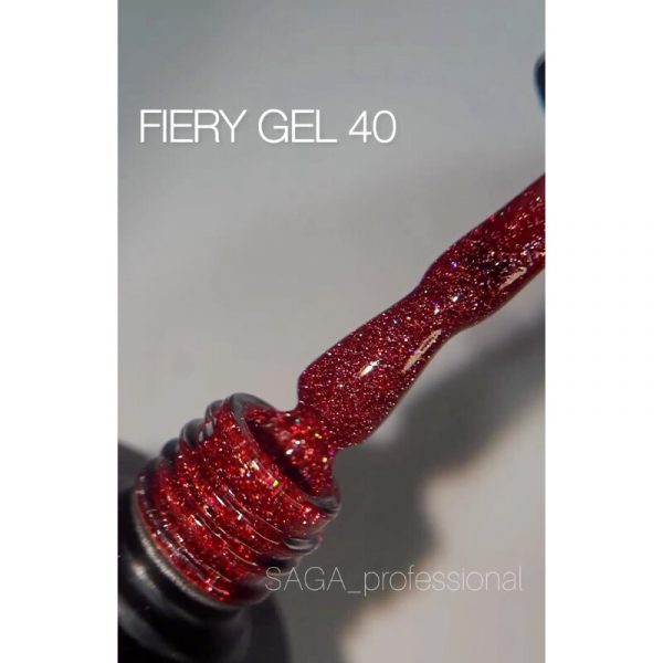 Saga - Гель-лак світловідбивний Fiery Gel, 9 мл №40 - Image 2