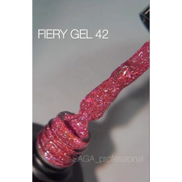 Saga - Гель-лак світловідбивний Fiery Gel, 9 мл №42 - Image 2
