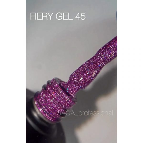 Saga - Гель-лак світловідбивний Fiery Gel, 9 мл №45 - Image 2