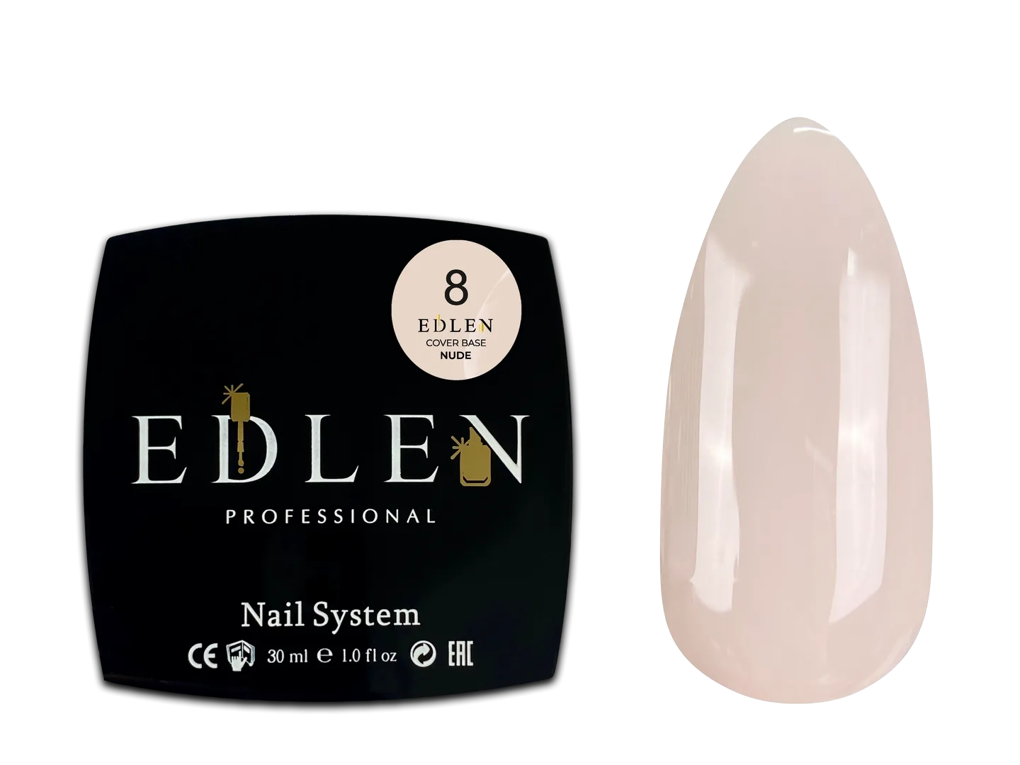 Камуфлююча база Cover base Nude Edlen 30 ml. №08