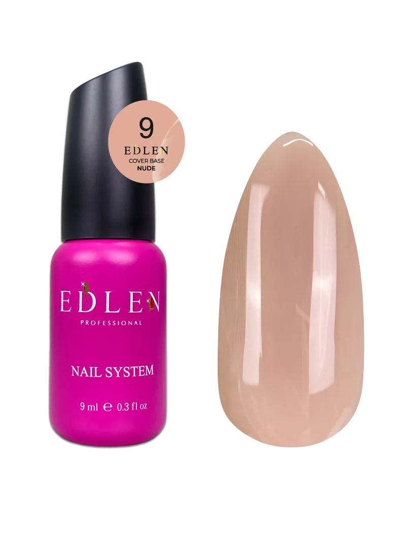 Камуфлююча база Cover base Nude Edlen 9 ml. №09