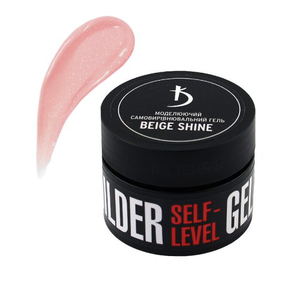 Kodi - Modeling Builder self-level gel, 30 g (shade: Beige Shine) - ג'ל בנייה בילדר 30 מל גוון - בז' שימר - Image 3