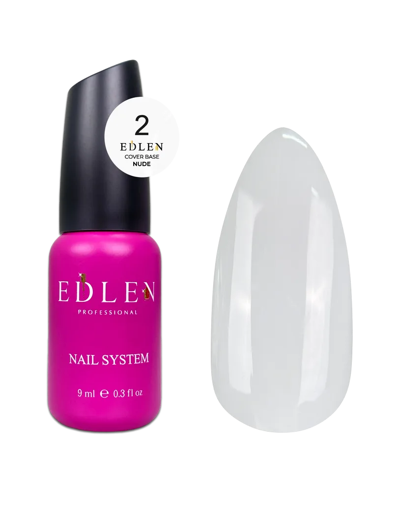 Камуфлююча база Cover base Nude Edlen 9 ml. №02