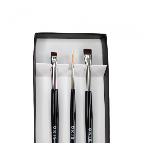 OKIS - Set of brushes Brow Brush set Limited edition - סט 3 מברשות מהדורה מוגבלת - Image 2