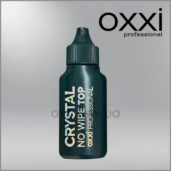 Топ для гель-лаку без липкого шару Oxxi Professional Top CRYSTAL no-wipe UV, 30 мл
