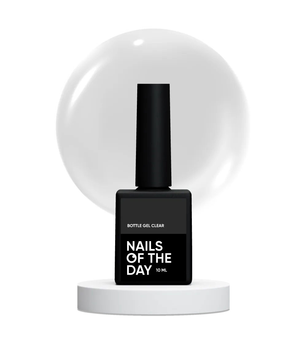 NAILSOFTHEDAY Bottle gel clear надміцний гель, 10 мл