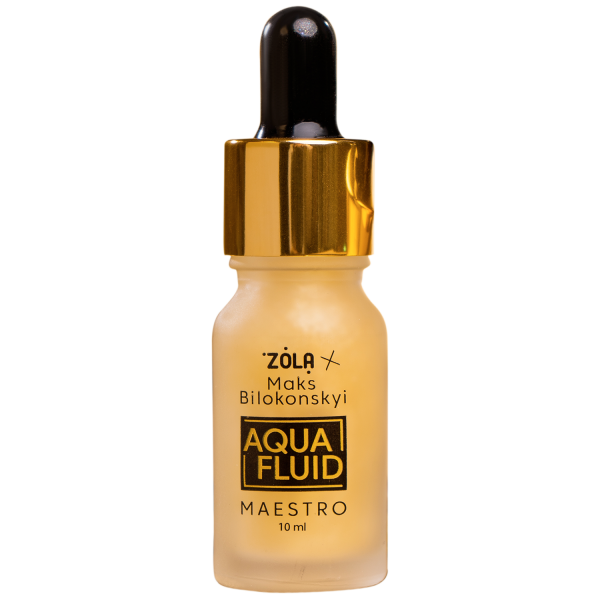 ZOLA - x Maks Bilokonskyi multifunctional moisturizing AQUA FLUID 10 ml - נוזל לחות לעור סביב העיניים לריסים וגבות 10 מל