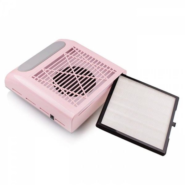 SIMEI - Manicure hood SIMEI 858-8 with HEPA filter 80W / pink - שואב אבק מניקור 858-8 עם מסנן HEPA 80W / ורוד - Image 2