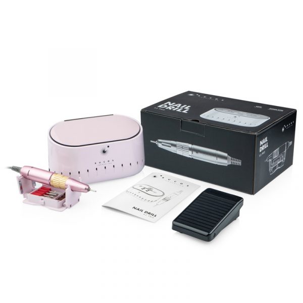 BUCOS  - NAIL DRILL X3 PRO MILLING MACHINE. 35,000 REVOLUTIONS/MIN. LIGHT PINK - מכונת שיוף NAIL DRILL X3 PRO. 35,000 סיבובים לדקה. ורוד בהיר - Image 6