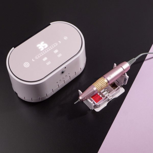 BUCOS  - NAIL DRILL X3 PRO MILLING MACHINE. 35,000 REVOLUTIONS/MIN. LIGHT PINK - מכונת שיוף NAIL DRILL X3 PRO. 35,000 סיבובים לדקה. ורוד בהיר - Image 5