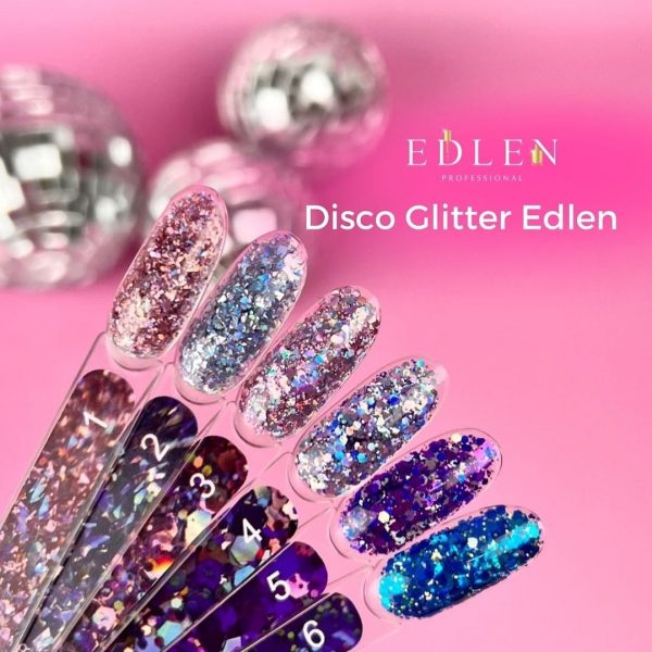Гель для дизайну Disco Glitter Edlen 5 ml. №01 - Image 2