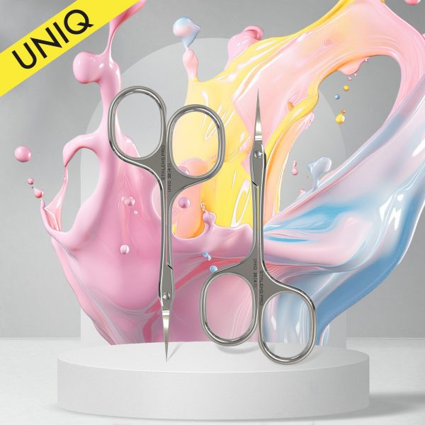 Staleks - Professional cuticle scissors “Asymmetric” UNIQ 30 TYPE 4 - SQ-30/4 - מספריים מקצועיות לציפורן "אסימטרי" UNIQ 30 TYPE 4