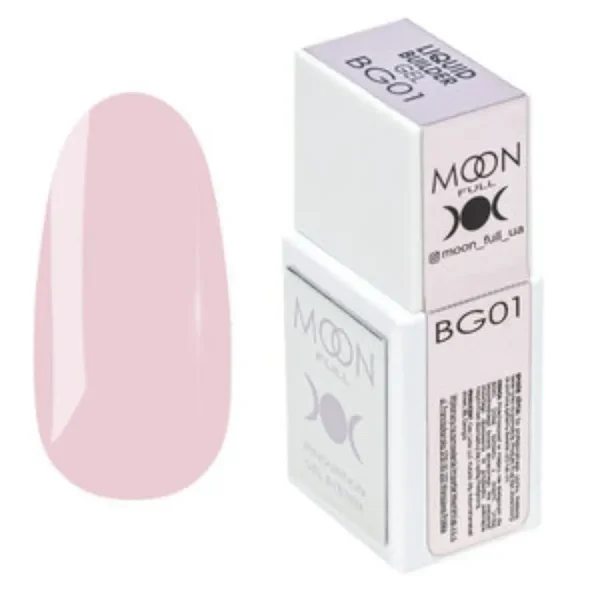 MOON FULL - Рідкий гель для зміцнення та моделювання нігтів Liquid Builder Gel №BG01, 15 мл