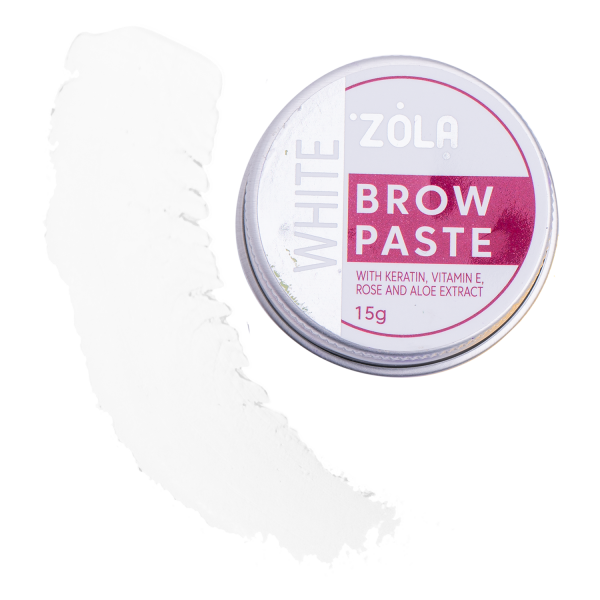ZOLA - contour paste for eyebrows (White) 15 GR - משחת פסטה לגבות 15 גרם - צבע לבן