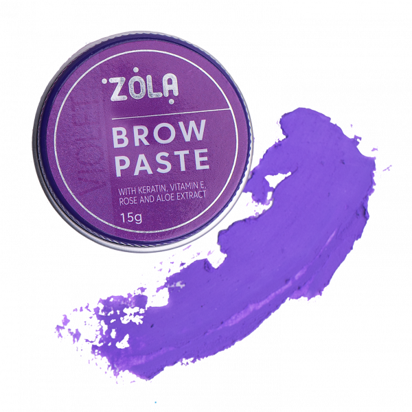 ZOLA - contour paste for eyebrows (purple) 15 GR - משחת פסטה לגבות 15 גרם - צבע סגול