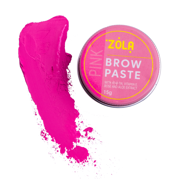 ZOLA - contour paste for eyebrows (pink) 15 GR - משחת פסטה לגבות 15 גרם - צבע ורוד