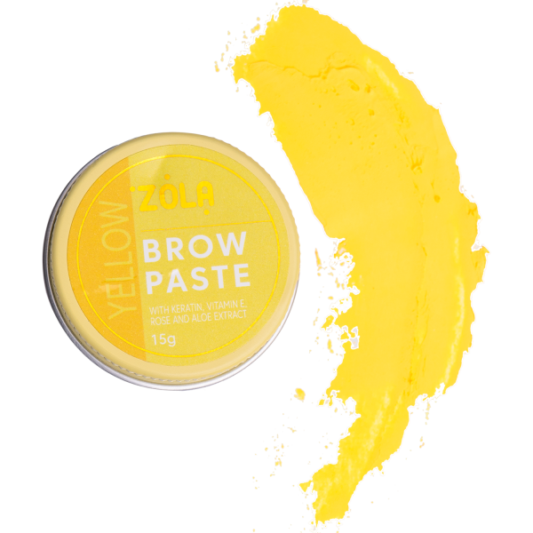 ZOLA - contour paste for eyebrows (Yellow) 15 GR - משחת פסטה לגבות 15 גרם - צבע צהוב