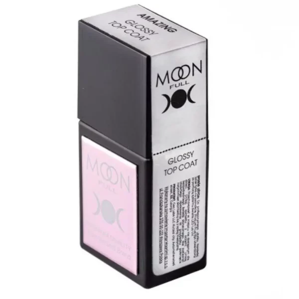 MOON FULL - Amazing Glossy Top Coat - топ для гель лаку без липкого шару, 12 мл