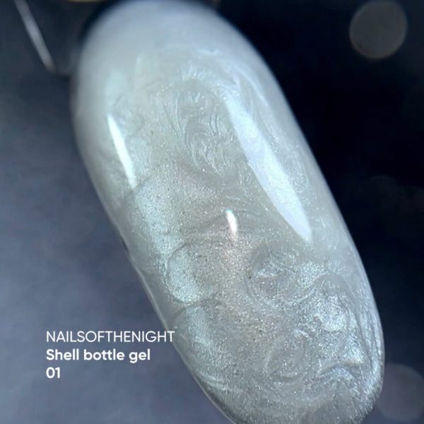NAILSOFTHENIGHT - Shell bottle gel з перлинним ефектом для нігтів 01 10 ml - Image 6
