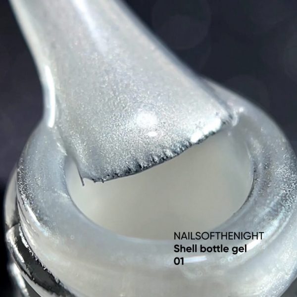 NAILSOFTHENIGHT - Shell bottle gel з перлинним ефектом для нігтів 01 10 ml - Image 3