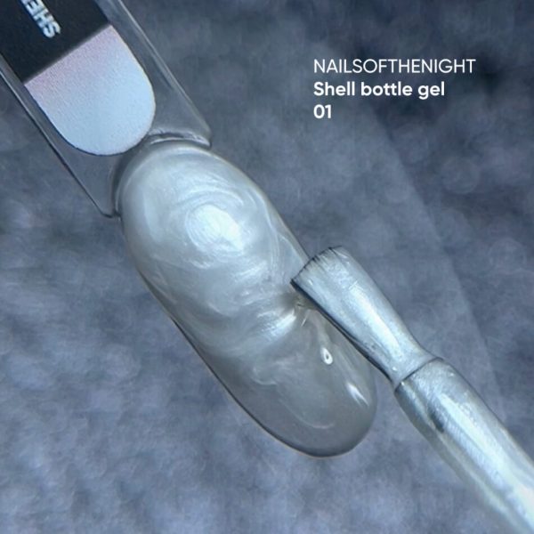 NAILSOFTHENIGHT - Shell bottle gel з перлинним ефектом для нігтів 01 10 ml - Image 5