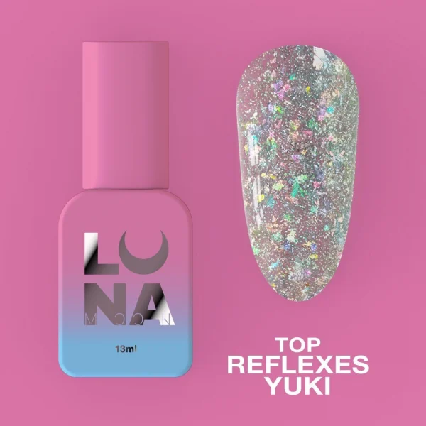 LUNA MOON - Топ для гель-лаку Top Reflexes Yuki 13ml
