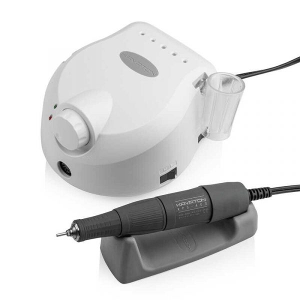 KRYPTON - Professional cutter for manicure and pedicure KRYPTON XPS-400 WHITE/GRAY - מכונת שיוף מקצועית למניקור ופדיקור  XPS-400 לבן/אפור - Image 2