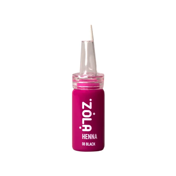 ZOLA - Henna for eyebrows / 08 black / 10 g - 'צבע חינה לגבות 08 שחור 10 גר